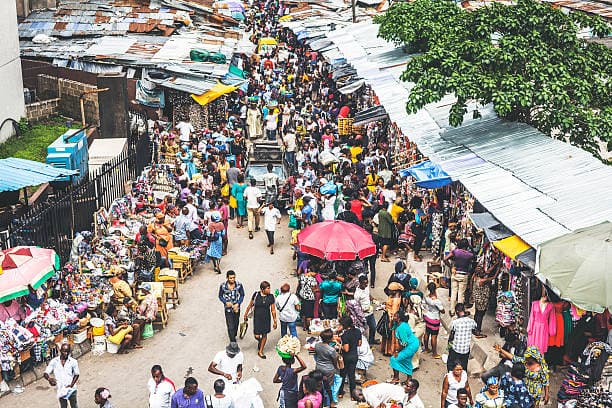 Alaba market trading activity