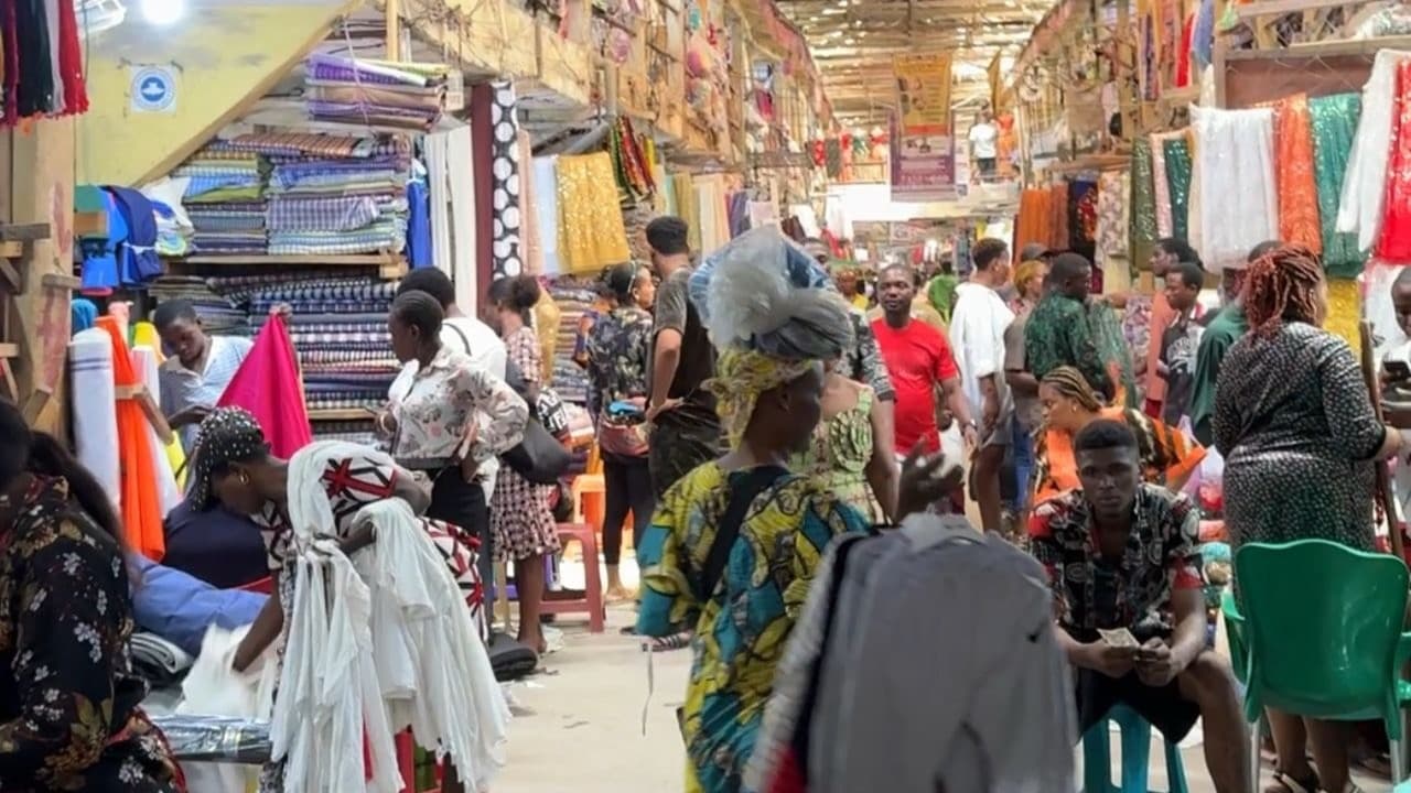 Ariaria market trading activity
